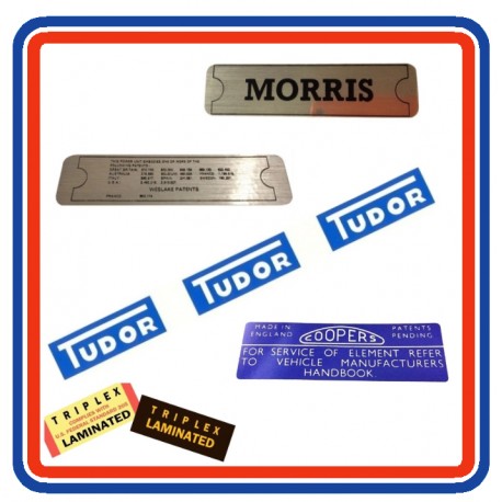 Morris Mini Mk1 850 1000 & Cooper Sticker Bundle 4