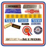 Morris Mini Mk1 850 1000 & Cooper Sticker Bundle 10 with boot badge