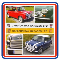 Carlyon Bay Garages Ltd Rover Dealer Number Plate Stickers x2