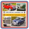 Carlyon Bay Garages Ltd Rover Dealer Number Plate Stickers x2