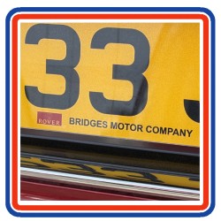 Bridges Motor Company Rover Dealer Number Plate Stickers x2