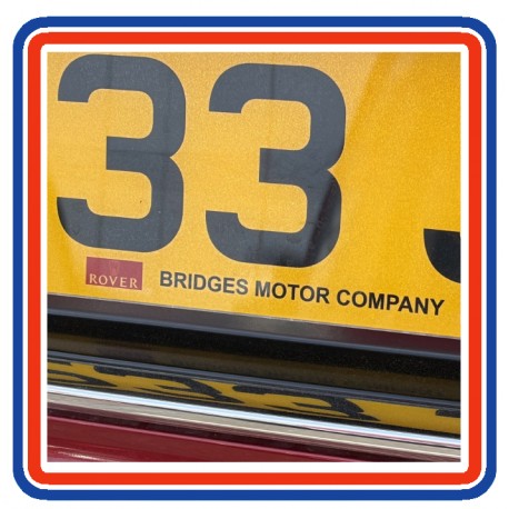 Bridges Motor Company Rover Dealer Number Plate Stickers x2