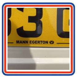 Mann Egerton Number Plate Stickers x2