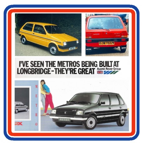 I'VE SEEN THE METROS BEING BUILT AT LONGBRIDGE - THEY'RE GREAT Window Sticker