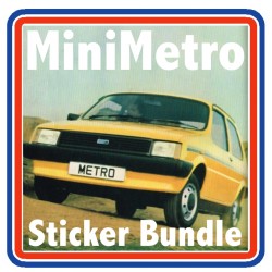 Austin MiniMetro 1.3S Full Engine Bay Sticker Bundle