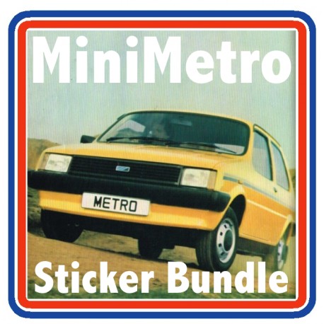 Austin MiniMetro 1.3S Full Engine Bay Sticker Bundle