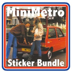 Austin MiniMetro City Full Engine Bay Sticker Bundle