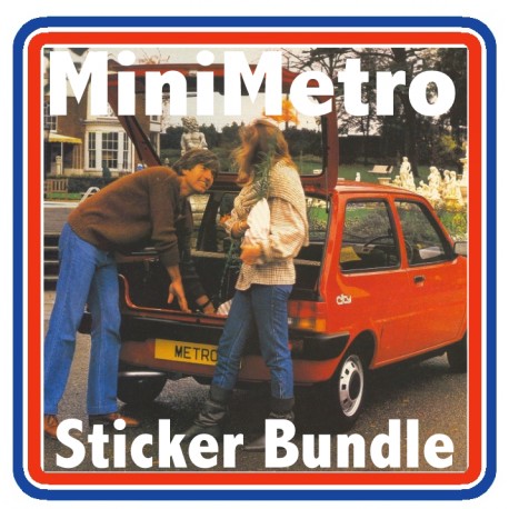 Austin MiniMetro City Full Engine Bay Sticker Bundle