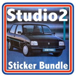 Austin Metro Studio2 Full Engine Bay Sticker Bundle