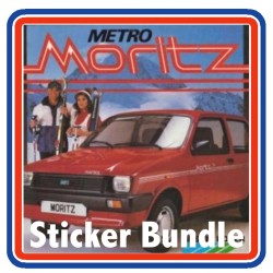 Austin MiniMetro Moritz Full Engine Bay Sticker Bundle