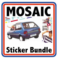 Austin Metro Mosaic Full Engine Bay Sticker Bundle