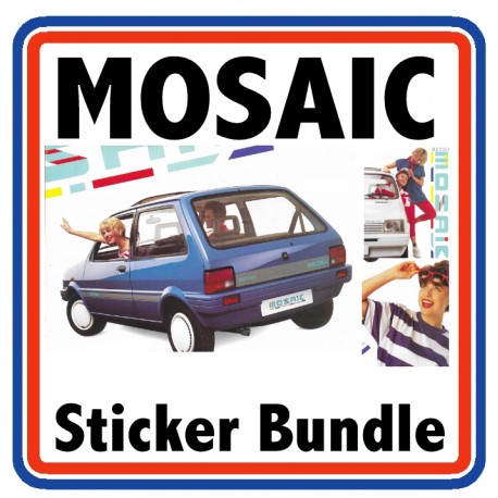 Austin Metro Mosaic Full Engine Bay Sticker Bundle