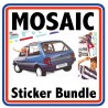 Austin Metro Mosaic Full Engine Bay Sticker Bundle