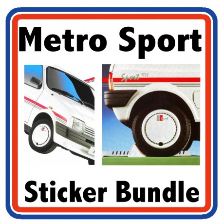 Austin Metro Sport Full Engine Bay Sticker Bundle
