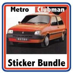 Austin Metro Clubman Full Engine Bay Sticker Bundle