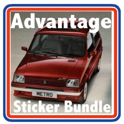Austin Metro Advantage Full Engine Bay Sticker Bundle