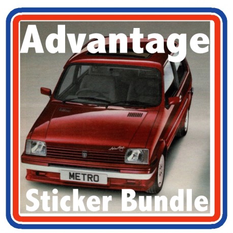 Austin Metro Advantage Full Engine Bay Sticker Bundle