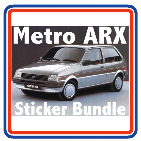 Austin Metro ARX Full Engine Bay Sticker Bundle
