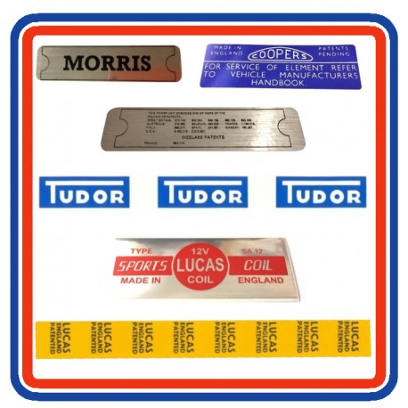 Morris Mini Mk2 850 1000 & Cooper Sticker Bundle 6