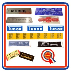 Morris Mini Mk2 850 1000 & Cooper Sticker Bundle 10