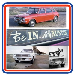 "Be IN ...with AUSTIN!" Repro Window Sticker