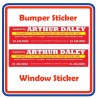 Arthur Daley Motorama Replica Sticker Bundle 1