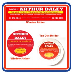 Arthur Daley Motorama Replica Sticker Bundle 3