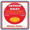 Arthur Daley Motorama Replica Circular Window Sticker