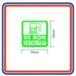 95 RON Petrol Sticker (large type)
