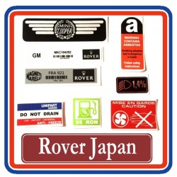 Rover Mini Cooper SPi 8 Piece Sticker Bundle + Rover Japan Sticker