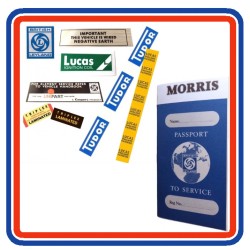 BL Mini Mk3 850 1000 & Cooper 7 Piece Engine Bay Sticker Bundle