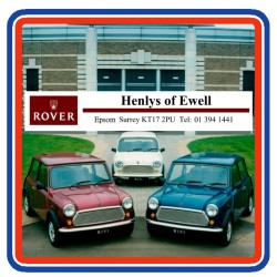 Henlys of Ewell - Epsom Surrey Dealer Window Sticker